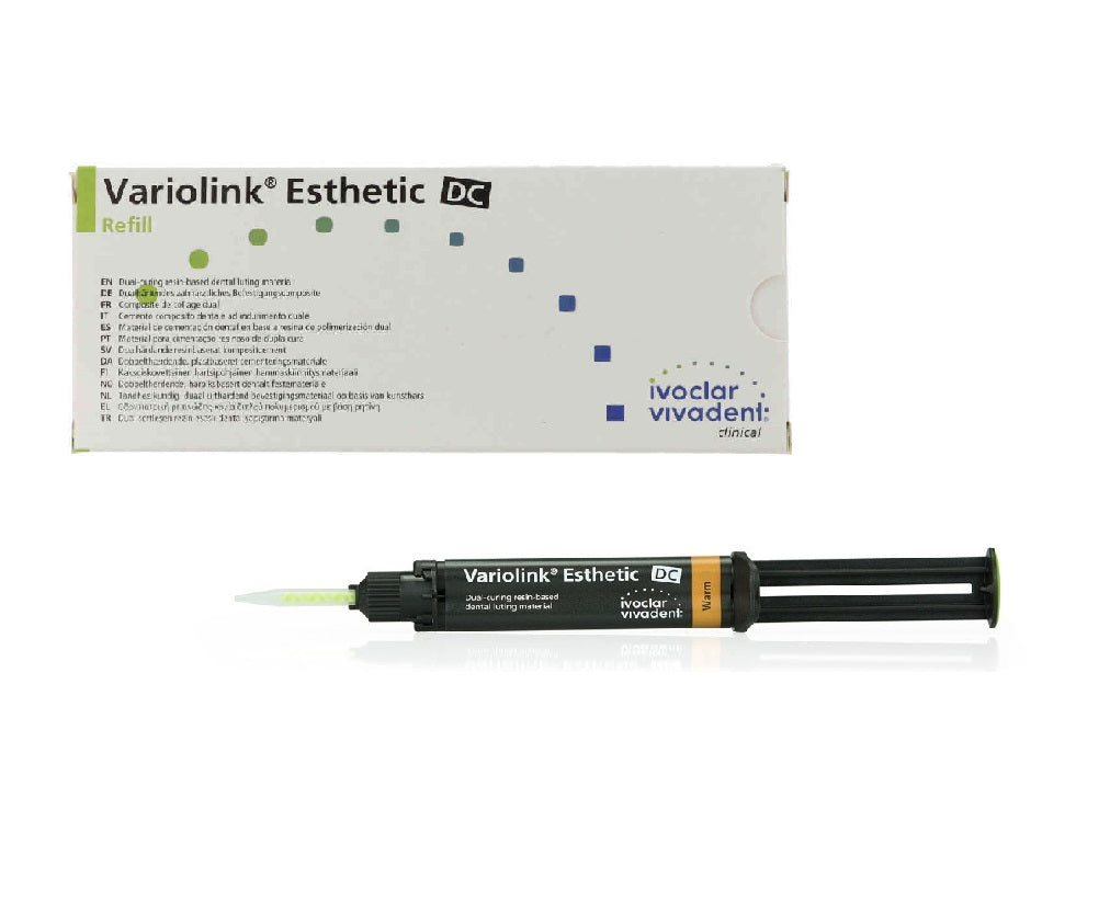 Variolink Esthetic DC Warm 5g Syringe Refill 666120 - Dual-Cure Dental Adhesive with Natural Esthetics