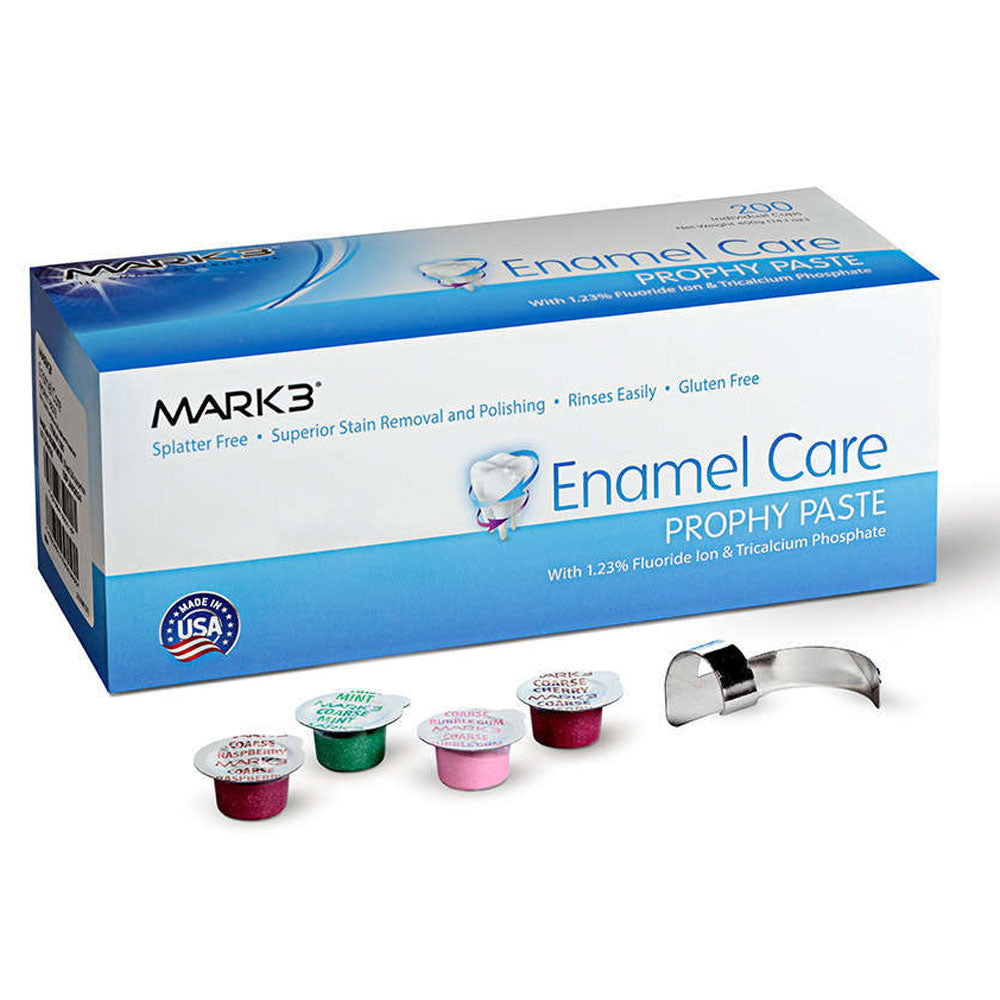 MARK3 Enamel Care Prophy Paste Coarse Grit Assorted 200/PK 1560 - Dental Prophy Paste for Effective Teeth Cleaning.