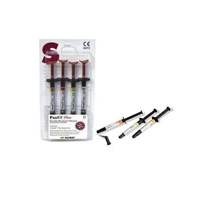 Silmet ProFil Flow Universal Flowable Composite A3 Syringes 4 x 1gm 160005 - Dental Restorative Material